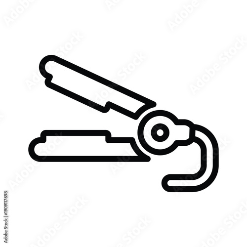 Hair straightener icon