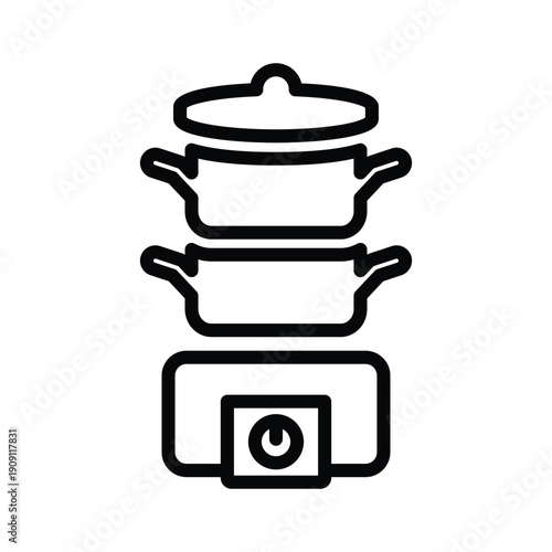 Cooker steamer icon