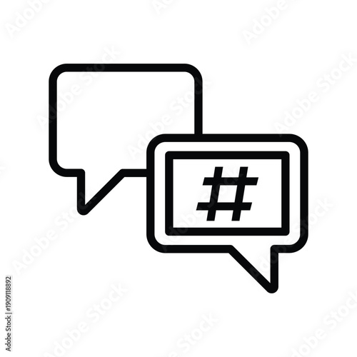 Hash tag post Icon