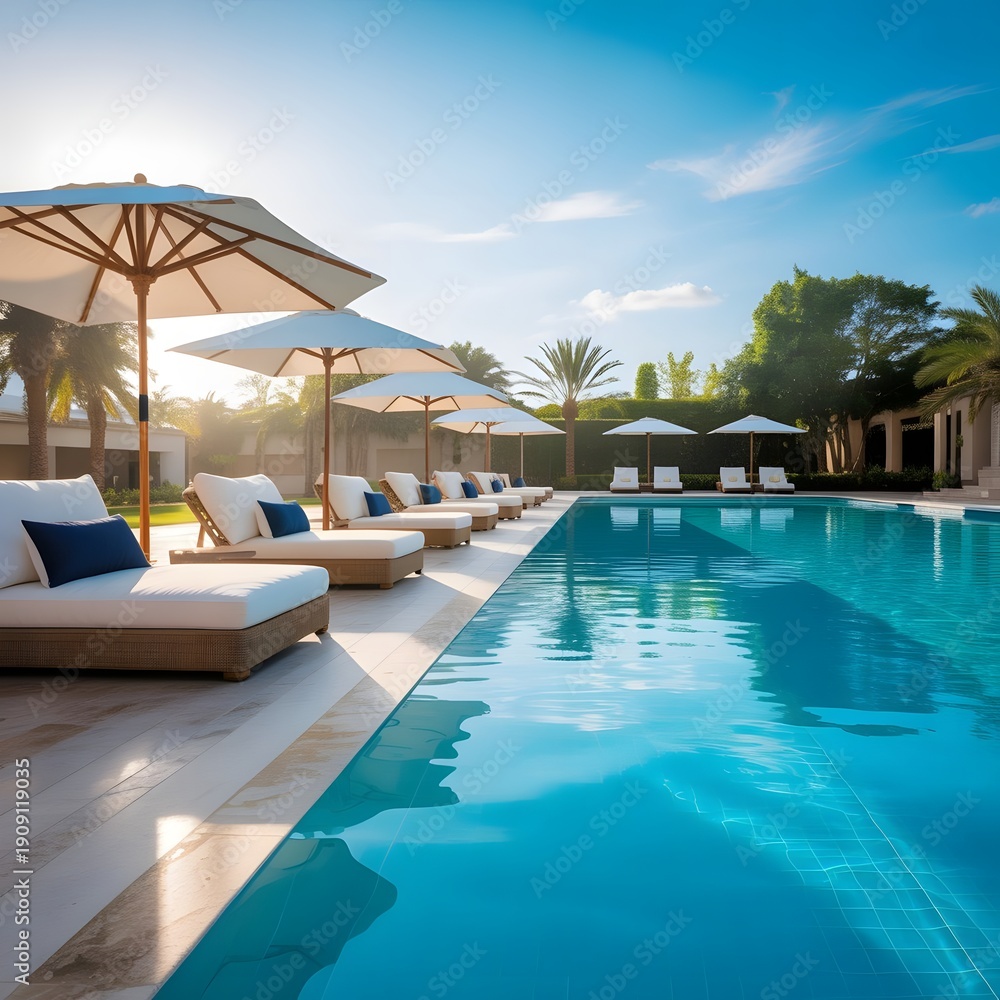 Fototapeta premium Swimming pool in hotel