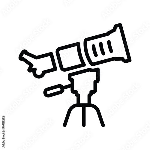 Astronomy telescope Icon
