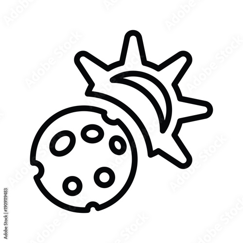 Astronomy eclipse Icon