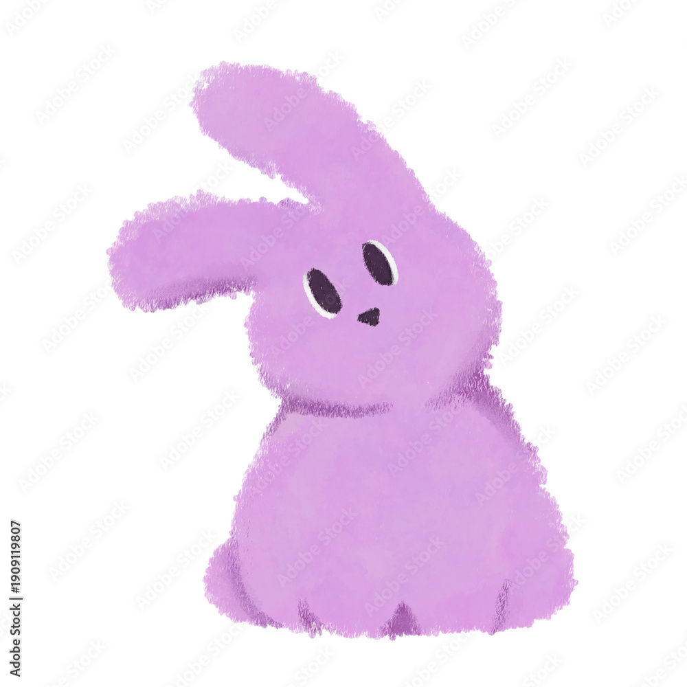 Obraz premium pink rabbit toy