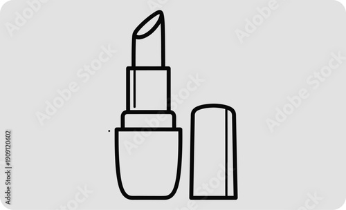 Lipstick and lipstick case illustration