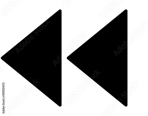Rewind arrow button icon