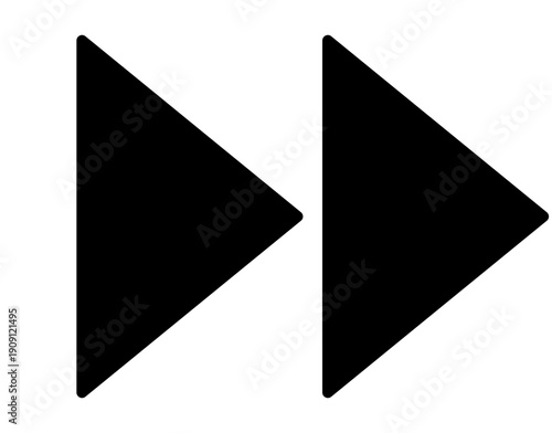 Black double right arrow icon