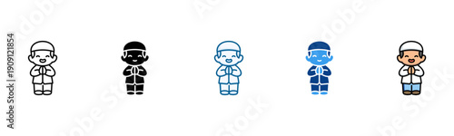 Greetings Icon Set Multiple Style Collection