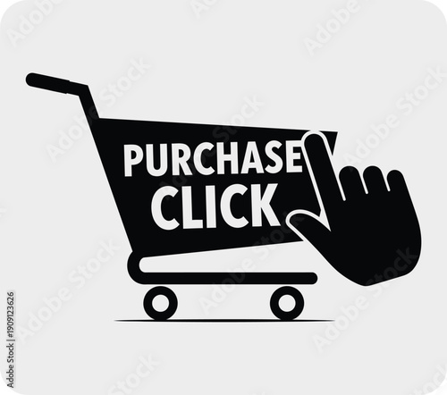 E commerce purchase click icon