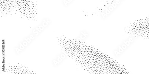 Abstract grunge black and white background featuring a vector halftone pattern of rain drops on a glass window texture with digital art liquid shapes