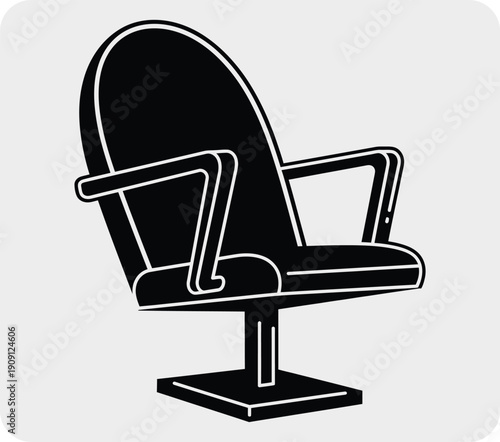 Barber chair illustration