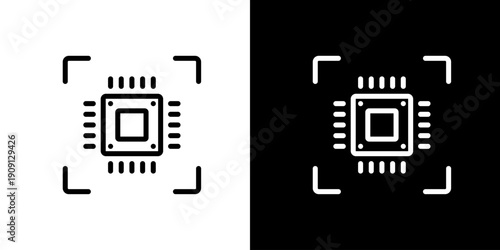 基板・回路のアイコン (ベクター)