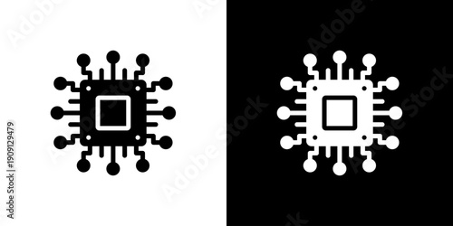 基板・電子回路のアイコン (ベクター)