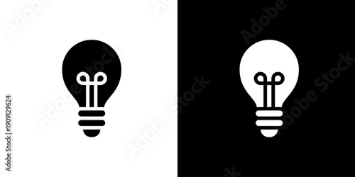 ひらめき！電球のアイコン (ベクター)