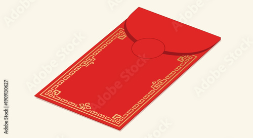 Red Envelope for Chinese New Year and Imlek celebrations, a traditional gift containing money, symbolizing good fortune and prosperity