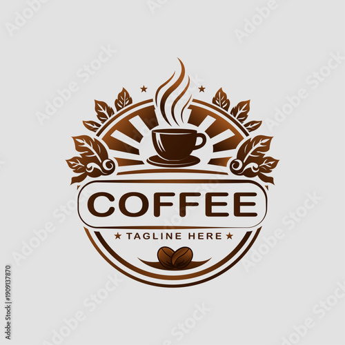 Coffee, Coffe Shop, Cafe Logo Design Inspiration Vector