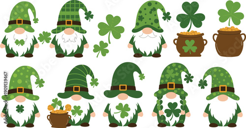 A festive winter collection featuring a set of funny cartoon animals and colorful Easter eggs alongside a Santa Claus snowman, holiday gift icons, and a decorated Christmas tree vector illustration