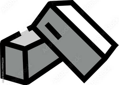 Two distinct gray ingots, one overlapping the other, symbolizing valuable investments, banking, and the concept of financial security and precious assets