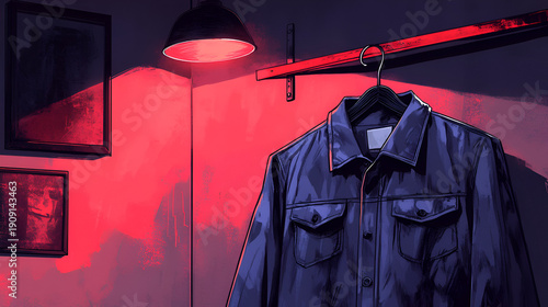 Crimson Closet Jacket in moody room