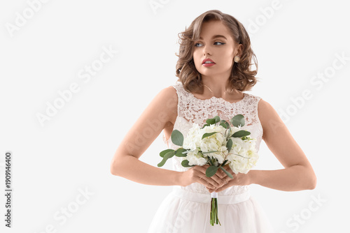 Beautiful bride in wedding ...
