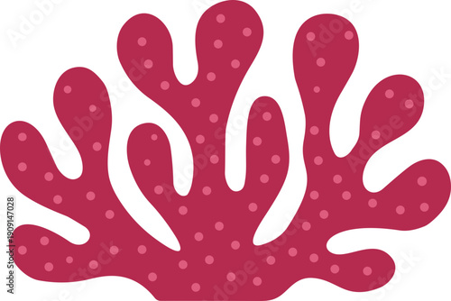 Coral reef illustration inspired by artistic brush strokes and vibrant painting techniques