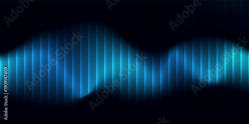 Abstract color gradient lights on black background, abstract blue and red simple modern