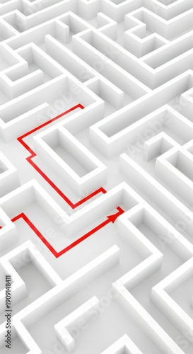 Navigating a White Labyrinth with an Arrow to Solve Business Strategy Challenges
