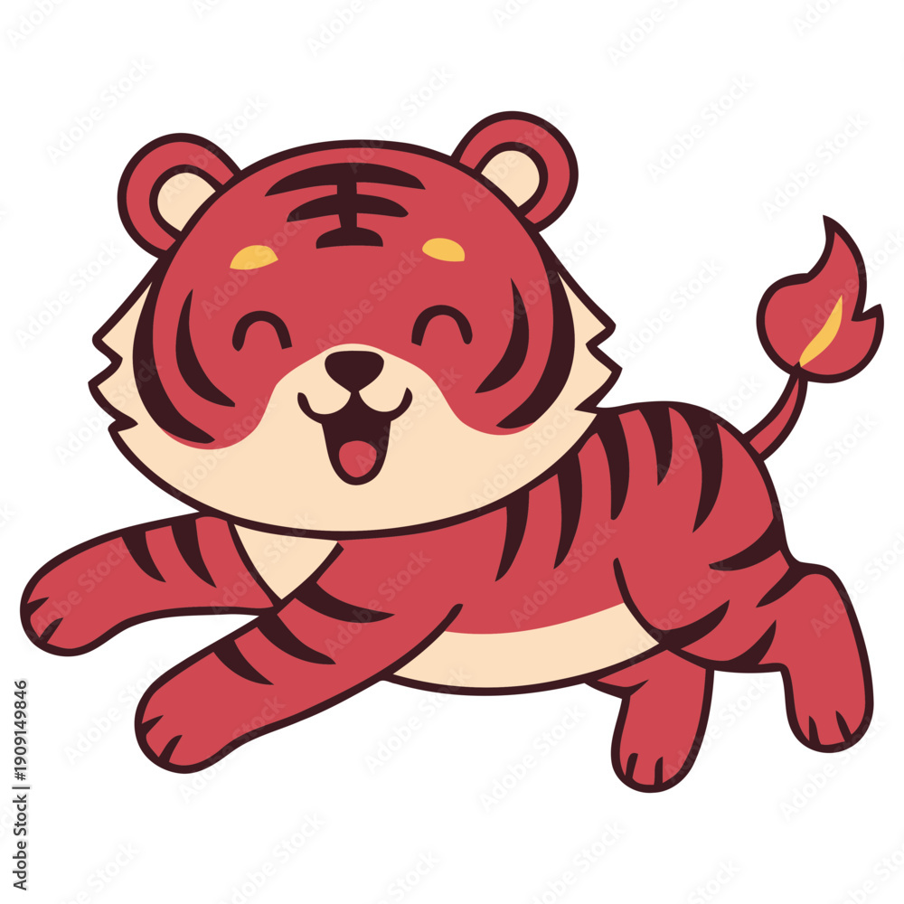 Fototapeta premium Vector Zodiac Animals and Symbols of Chinese New Year Celebration