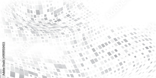 Modern meshhed rectangle halftone gradient texture. Vanishing polka dot background. Repeating dots gradation art modern