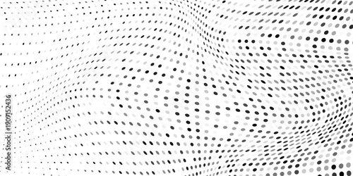 Design mesh dot halftone gradient texture. Vanishing polka dot background. Repeating dots gradation pattern art modern abstract