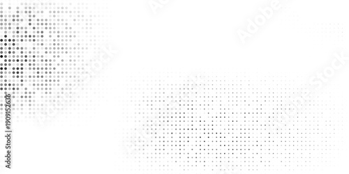 Modern mesh dot halftone gradient texture. Vanishing polka dot background. Repeating dots gradation pattern simple abstract modern
