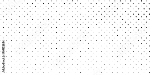 Modern dot halftone gradient texture. Vanishing polka dot background. Repeating dots gradation pattern abstract simple modern