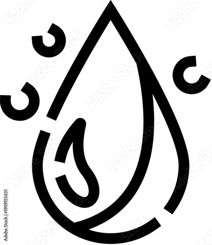 Water drop evaporating, representing concepts of moisture, humidity, liquid, and purification, ideal for weather, science, and clean environment designs