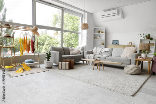 Interior of living room wit...