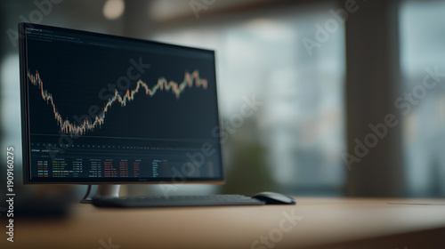 Complex investment data visualizations reflect strategic wealth management, passive income planning, and financial independence goals in a digital-first world. cinematic color correction, natural