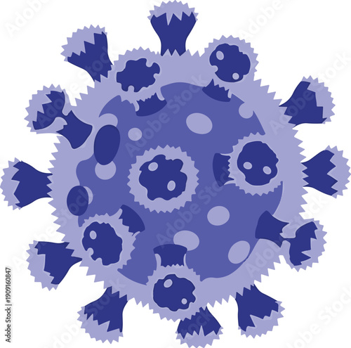 Blue Virus Icon