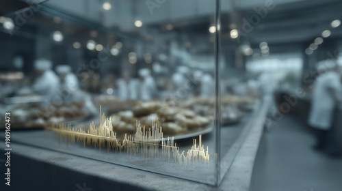 A sophisticated healthcare environment emerges with holographic graphs, hospital infrastructure, and doctor supervision. cinematic color correction, natural uneven lighting yet gentle backlight,