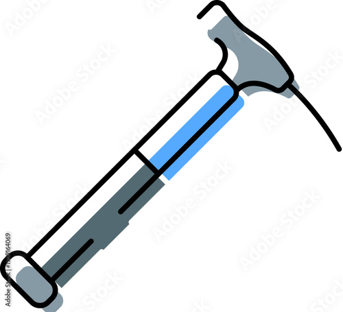 Ice axe tool providing essential equipment for mountaineering, ice climbing, and hiking adventures in challenging snow and glacier environments, aiding safety and progress