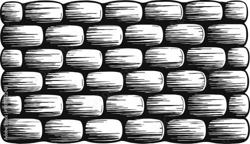 hand drawn stone brick wall pattern vintage masonry texture background old rustic architecture stonework