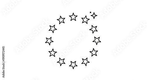 Circle of Stars Animation Loading Icon