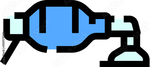 Ambu bag providing manual resuscitation and breathing support for patients in critical care emergencies, symbolizing medical aid and first responder equipment