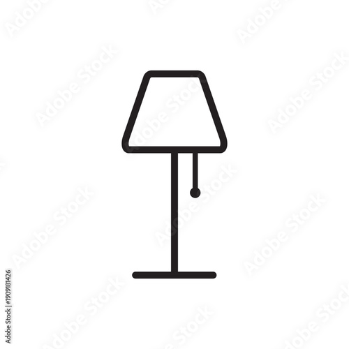 Floor Lamp icon vector