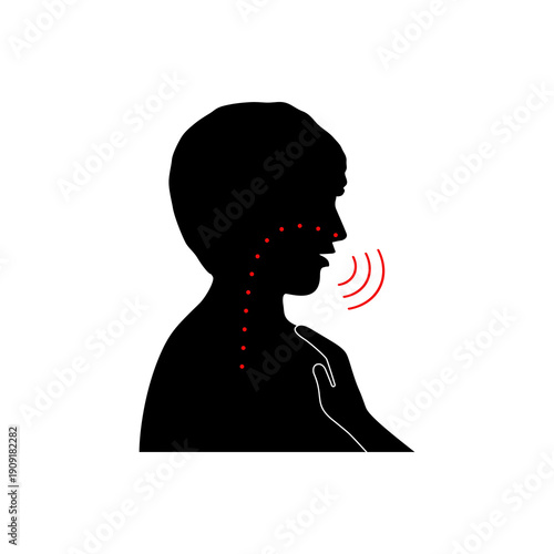 Shortness of breath icon. Flat vector illustration design for apps, web and digital design.