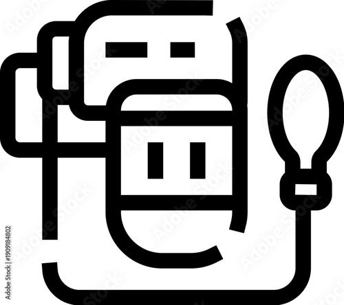 Sphygmomanometer illustrating medical device for checking blood pressure, representing routine health checkups, diagnostics, and patient care in cardiology and healthcare