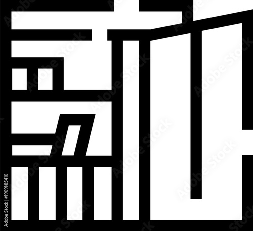 Bookshelf with an open book and other items displayed on multiple shelves, representing education, knowledge, learning resources, and library organization