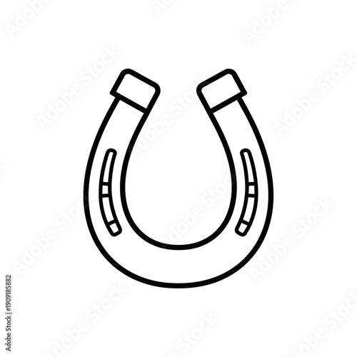 Horseshoe Icon Vector Illustration