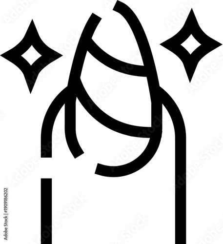 Fingernail with glossy fresh polish and sparkle on white background, representing manicure, nail care, salon and spa services, beauty, grooming, hygiene and cosmetic treatment