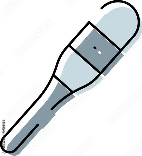 Juggling club line icon representing circus performance, entertainment, and skill, isolated on a white background with a modern shadow effect, symbolizing talent and dexterity