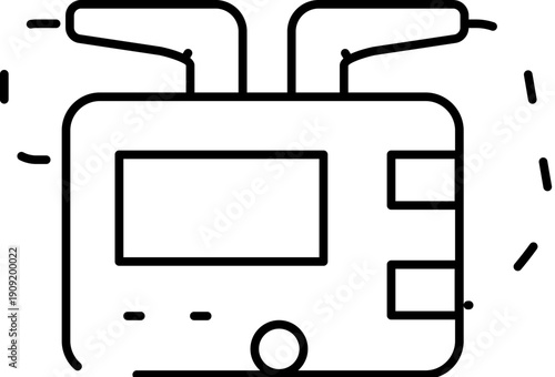 Defibrillator medical device icon illustrating cardiac resuscitation, providing emergency heart aid, and representing critical healthcare equipment for saving lives