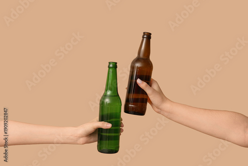 Female hands with fresh bee...