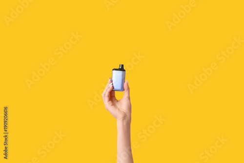 Hand holding electronic cig...